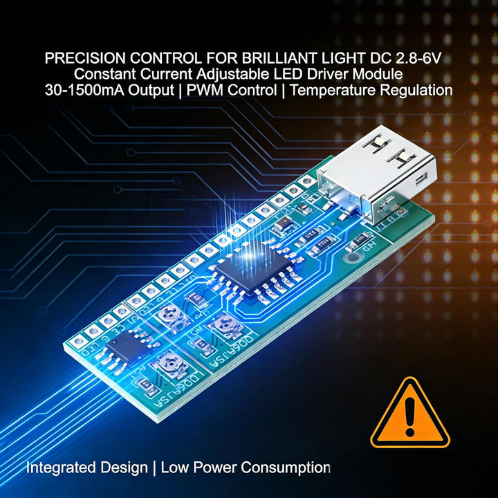 LED Treiberplatine DC 30 Bis 1500 MA Einstellbarer Robuster LED Konstantstromtreiber Mehrzweckstrom-