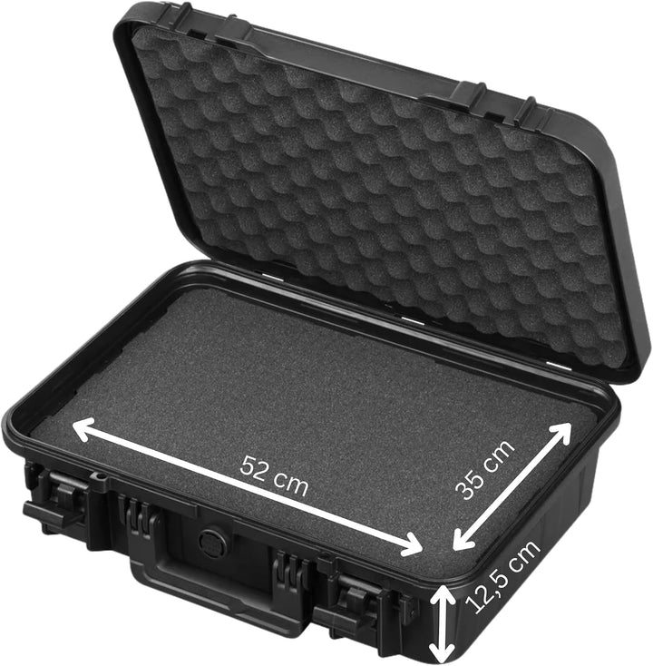 TOMcase Laptop Koffer 16–18 Zoll wasserdicht - ECO Schutzkoffer für Notebook Tablet und Zubehör - St