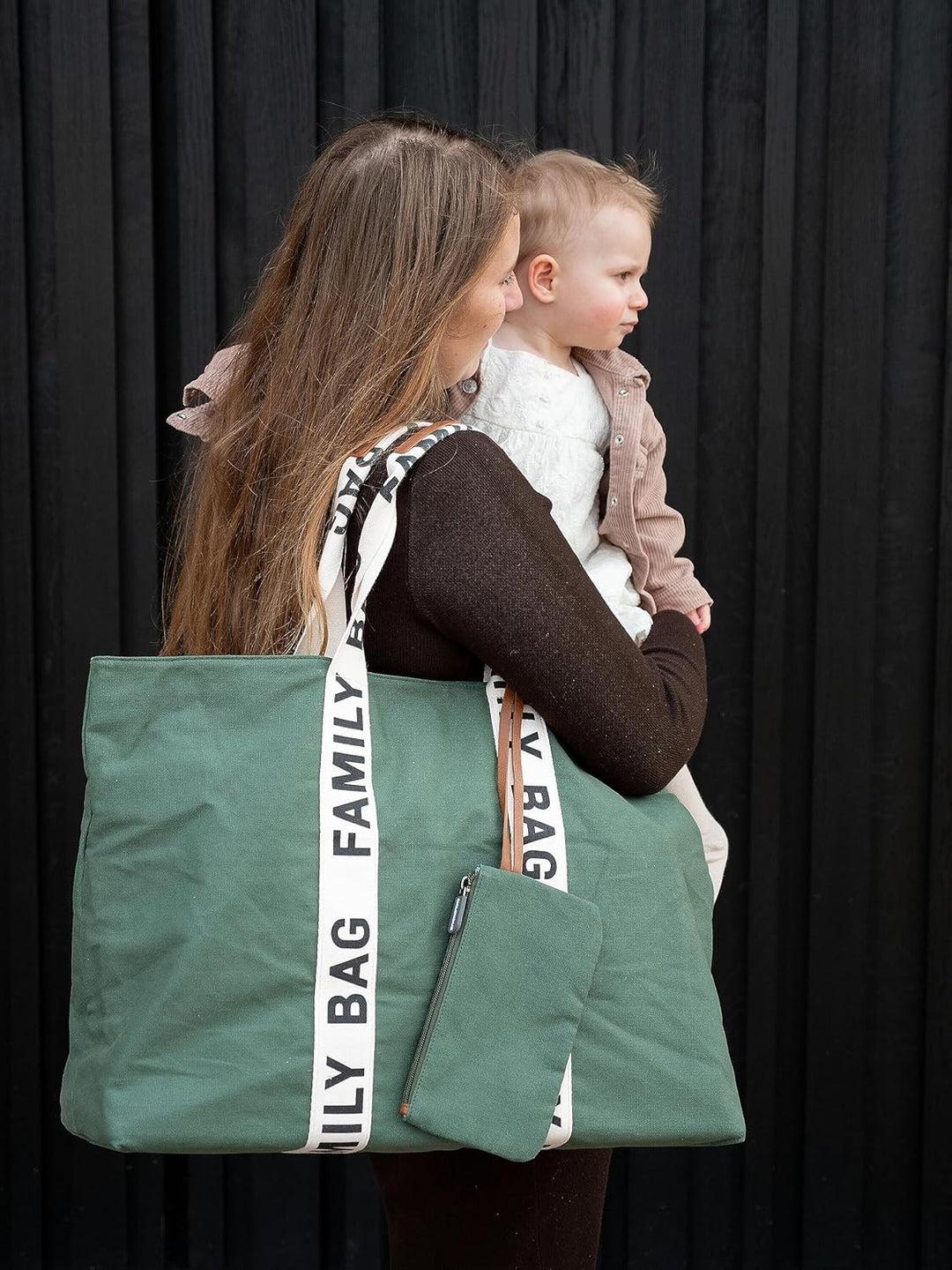 CHILDHOME, Family Bag, Wickeltasche, Reise-/Wochenendtasche, grosses Fassungsvermögen, abnehmbare Ta