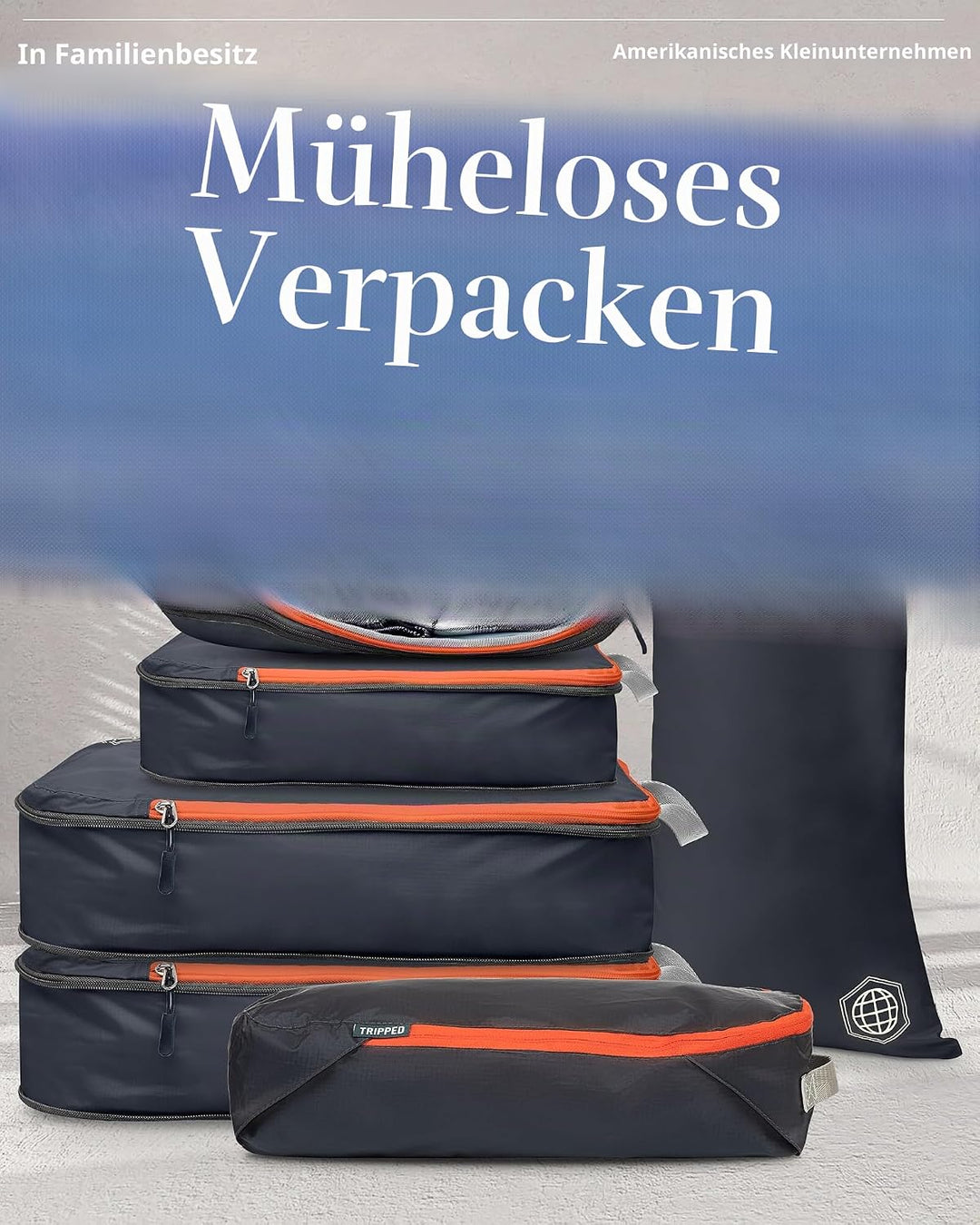 Kompressions-Packtaschen für carryon travel-lightweight stolperten mit Koffer Organizer-Taschen mit