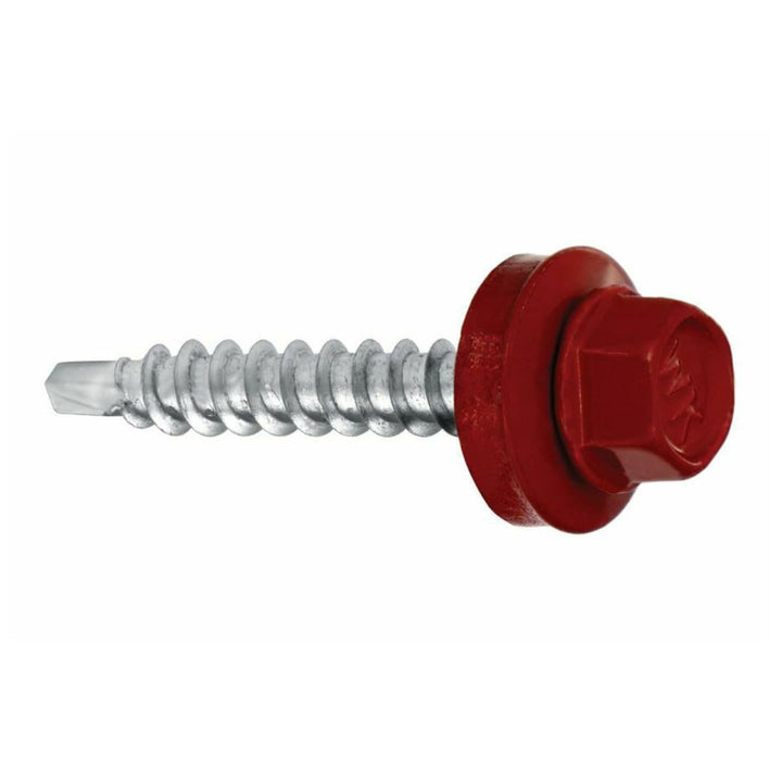 Bohrschrauben 4,8 х 25 mm 250 Stück RAL: 3011 - Braunrot - Trapezblechschrauben - 03130125