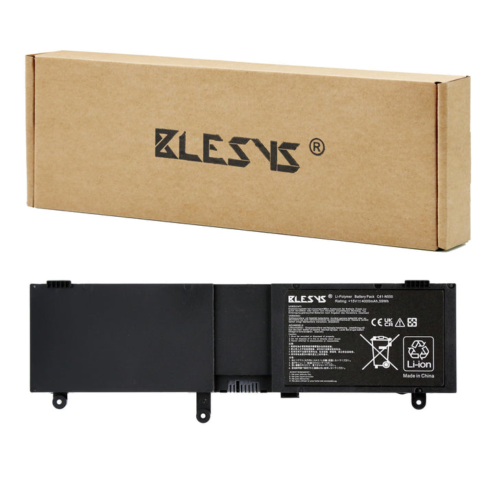 BLESYS C41-N550 Laptop Ersatz Akku für ASUS N550 N550J N550X47JV Q550JA N550JK ROG G550J Serie Noteb