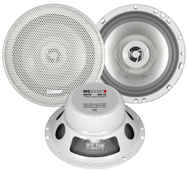 MB Quart ASC 116 2-Wege 160W - Autolautsprecher (2-Wege, 160 W, 80 W, 4 Ohm, 14,3 cm, 1,9 cm)