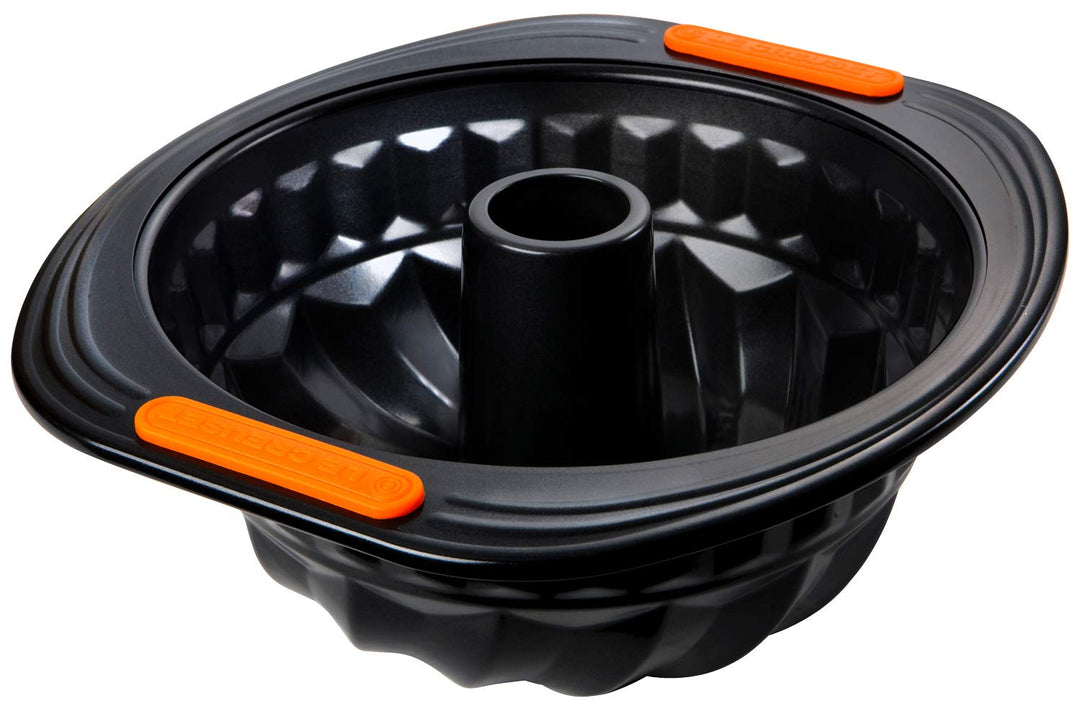 Le Creuset Antihaft Gugelhupfform, Ø 22 cm, Sauerteigbeständig, Aus Karbonstahl gefertigt, Anthrazit