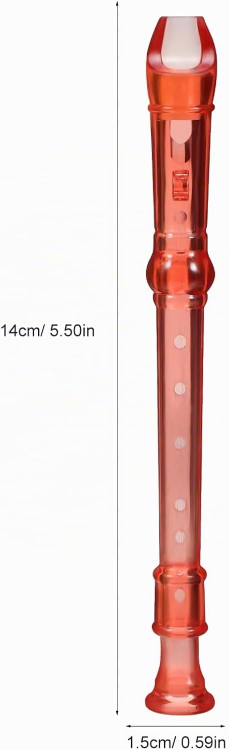 Toyvian Mini Klarinette 8 Stück Kunststoff Flöten 6 Loch Recorder Musikinstrument Für Kinder Anfänge