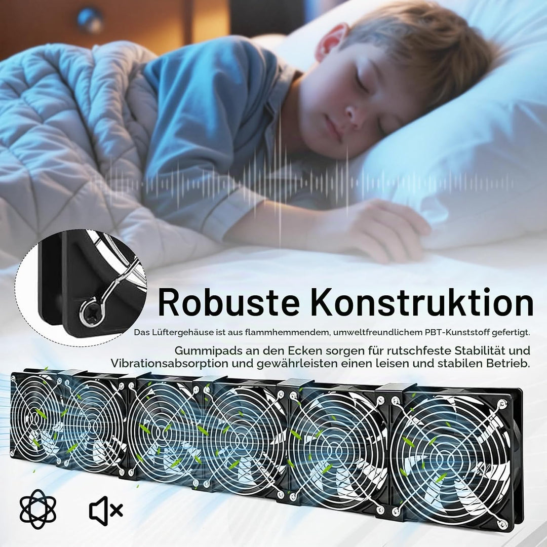 Lüfter, 120mm Gehäuselüfter 230V mit Drehzahlregler und Netzstecker Gehäuse Lüfter 3000 U/min Kühler
