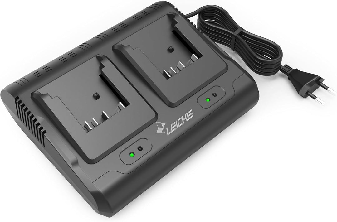 Doppelladegerät für Bosch Ladegerät 18V Professional Akkus, Ersatz für GAL 18V-40, GAL18-80 GAL 18V-