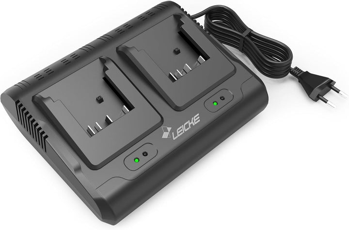 Doppelladegerät für Bosch Ladegerät 18V Professional Akkus, Ersatz für GAL 18V-40, GAL18-80 GAL 18V-