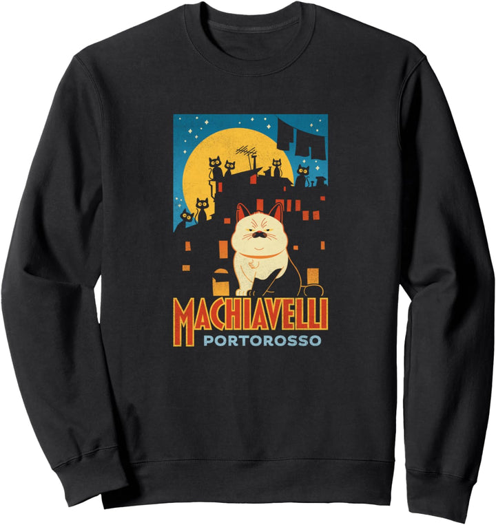Disney Pixar Luca Machiavelli Portorosso Moon Poster Sweatshirt