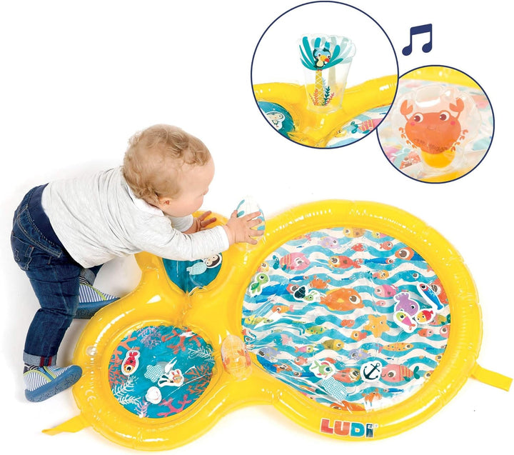 Ludi 30078 Teppich, Mehrfarbig, Large Fisch, Fisch