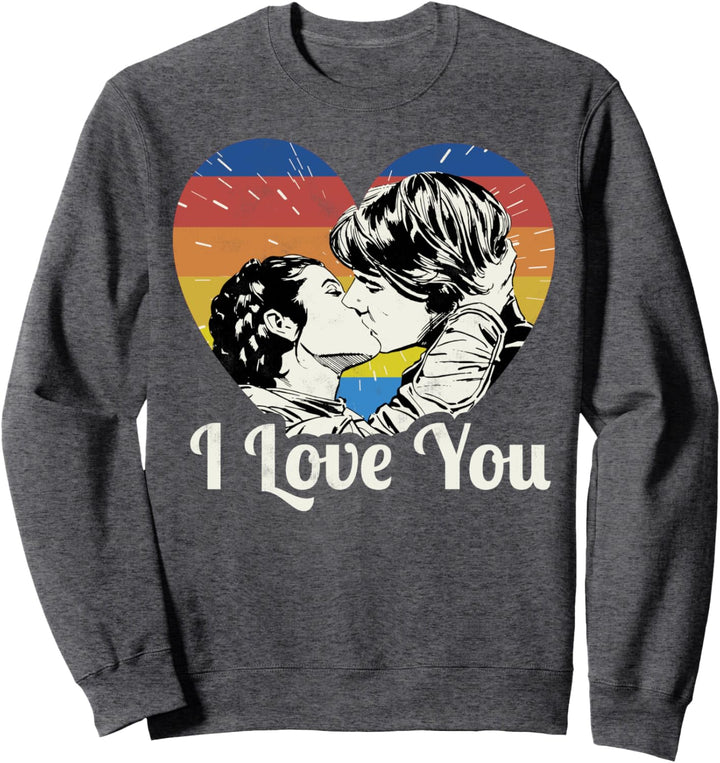 Star Wars Han Solo Princess Leia Cute Cartoon Style Sweatshirt