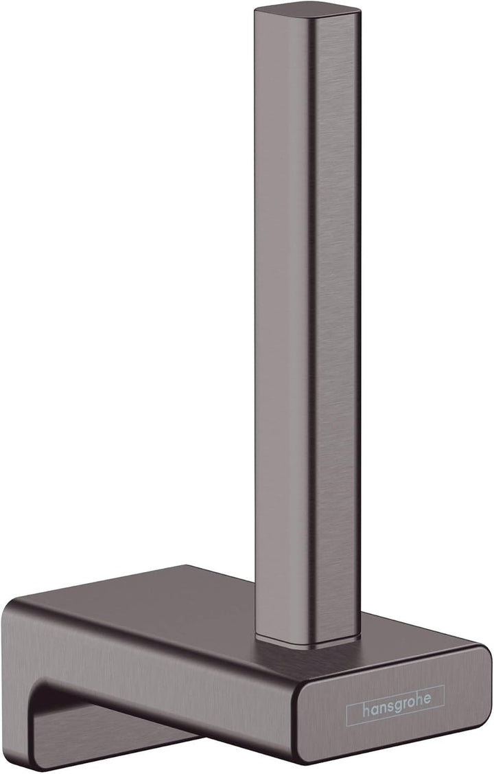hansgrohe Ersatz-Toilettenpapierhalter AddStoris, Ersatzpapierrollenhalter Brushed Black Chrome 1 Ro