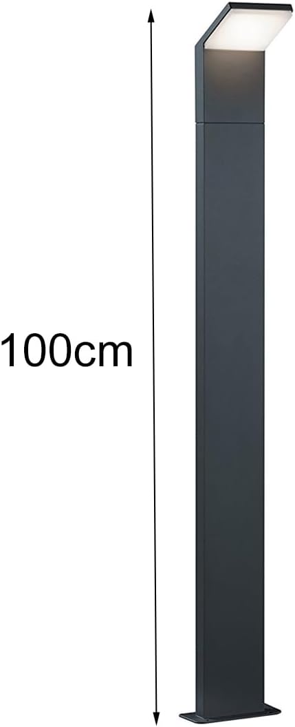 Trio Leuchten LED Aussenleuchte Pearl 421160142, Druckguss Aluminium anthrazit, 1x 9 Watt, 12.5 x 14