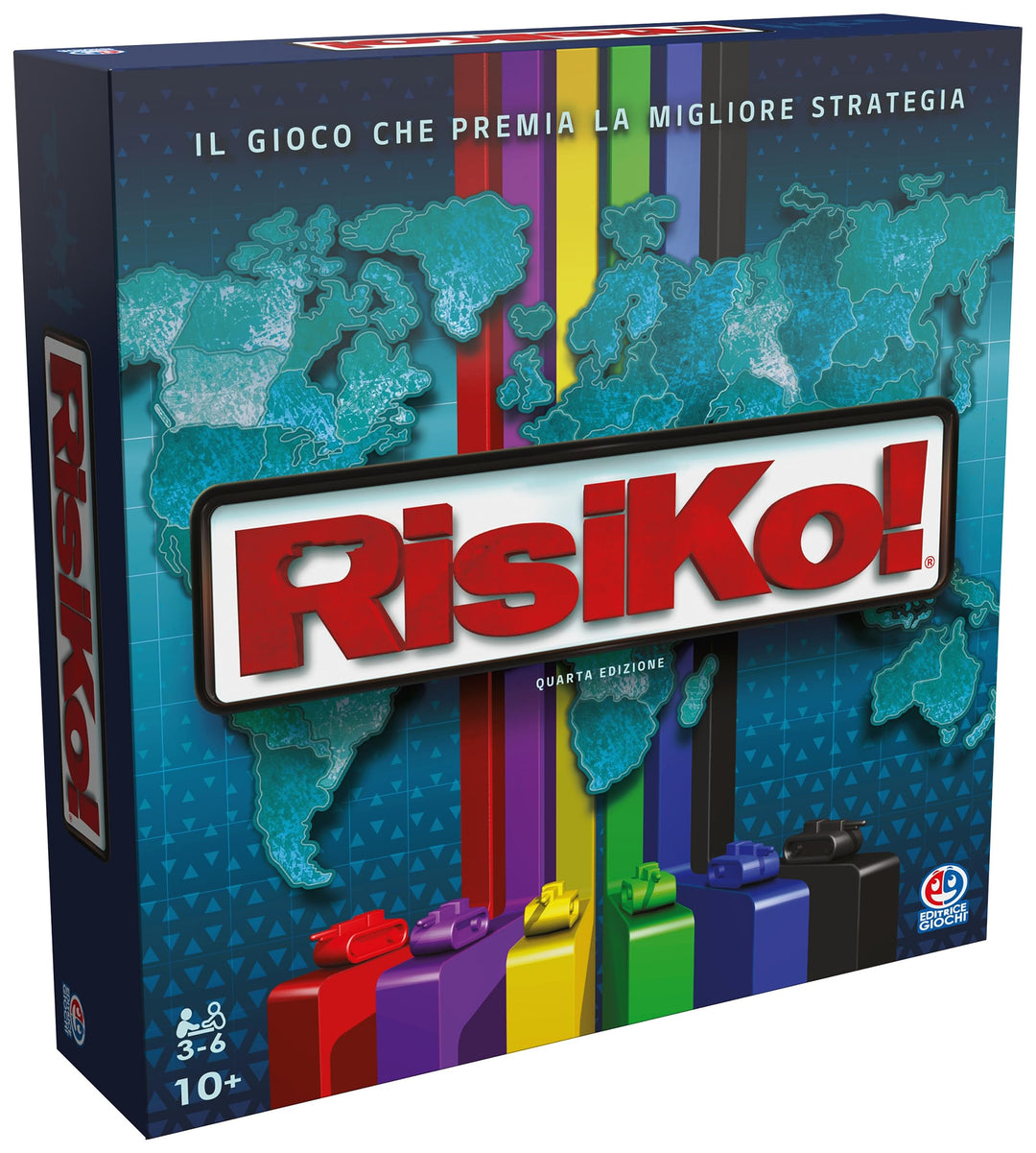 Editrice Spiele, Risiko, Boxspiele, Risico Classic Edition 2023, Gesellschaftsspiele und Strategie f
