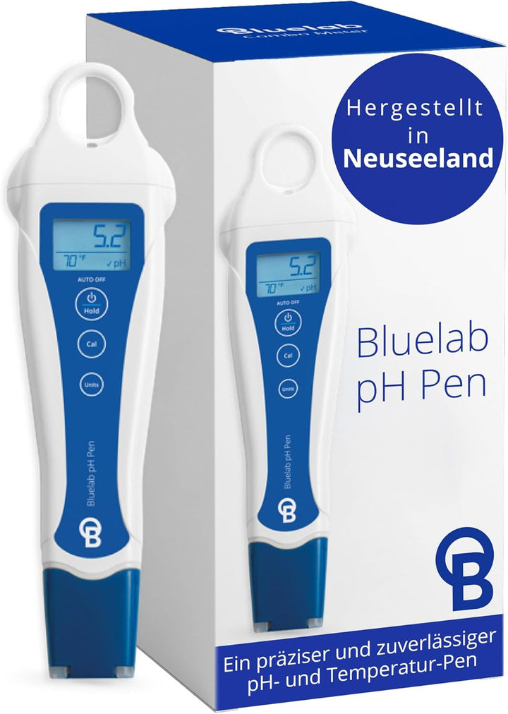 Bluelab pH Pen - Genau bis ±0,1 pH, langlebig, wasserdicht, schwimmfähig, schnell, stabil, Doppelson