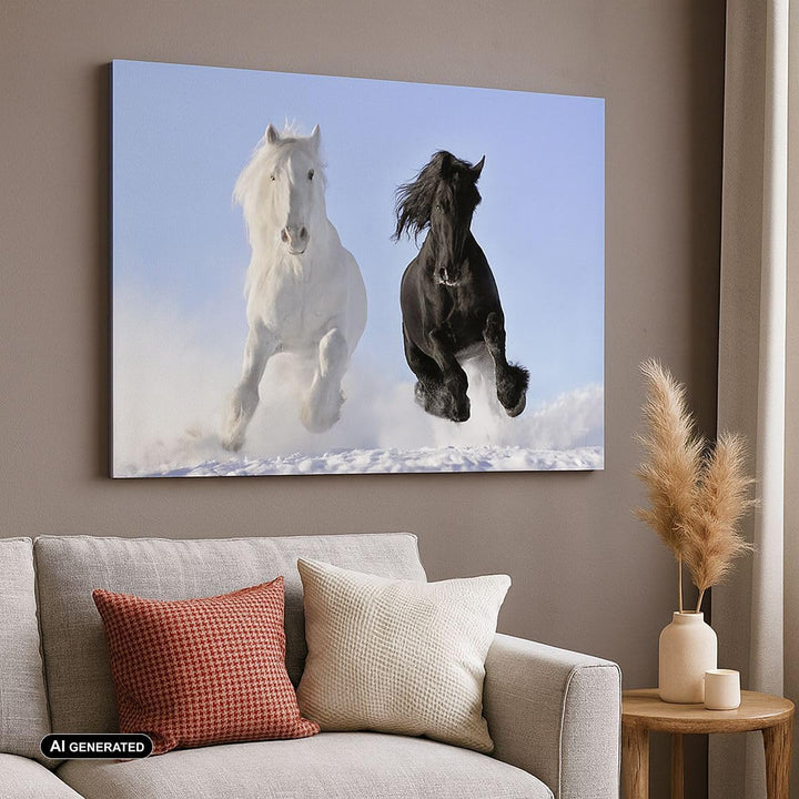 Bilder auf Leinwand 100x70cm Leinwandbild Tiere Schönheit Wettbewerb Gross Wanddeko Bild Schlafzimme