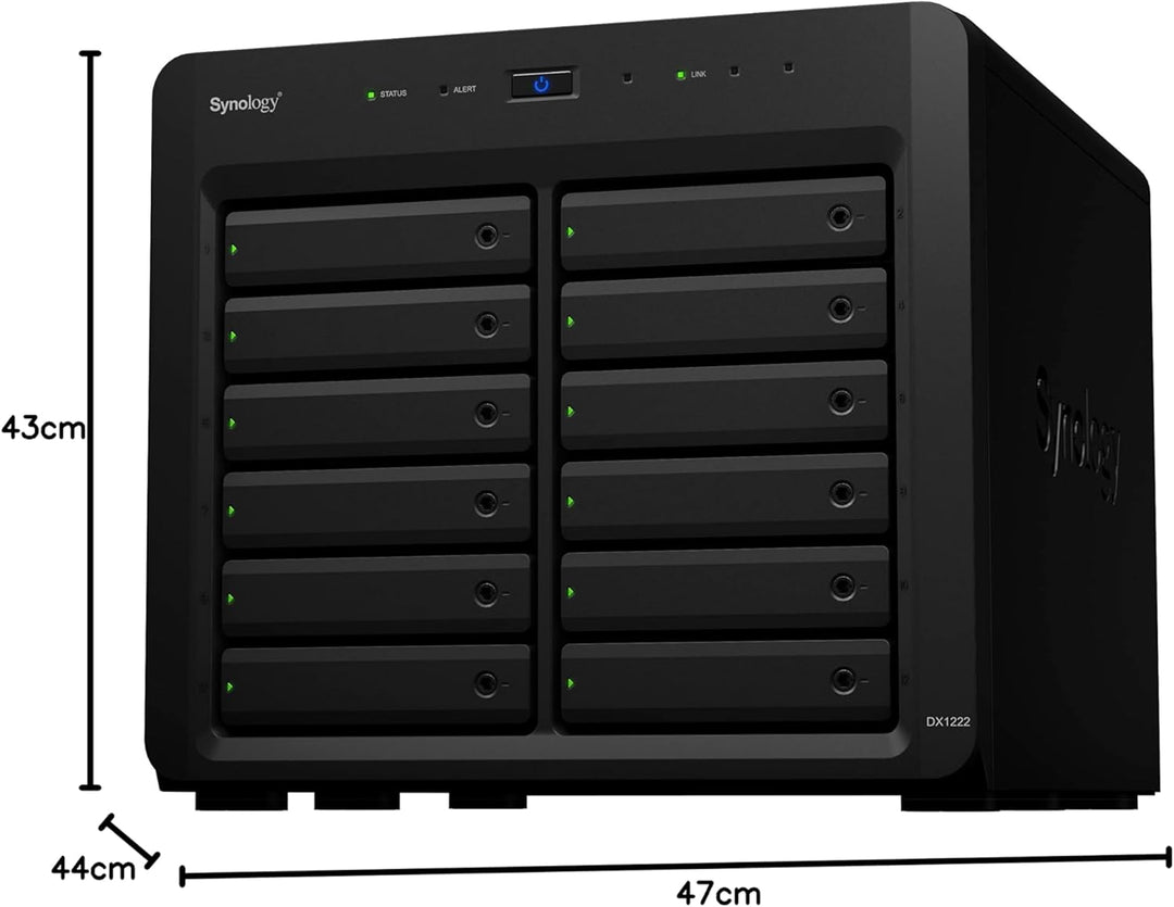 SYNOLOGY DX1222 Festplattenerweiterungsgehäuse schwarz