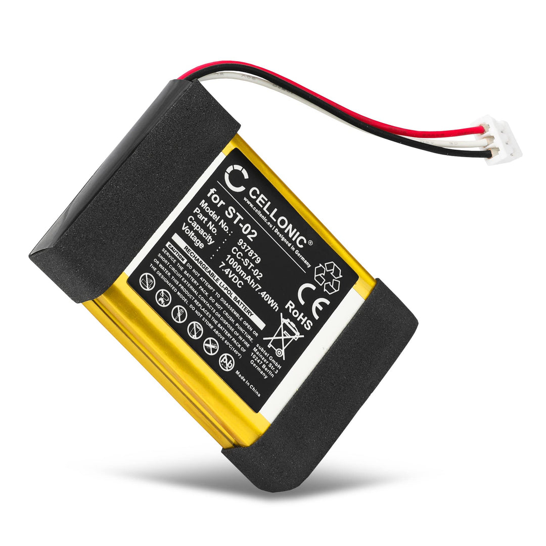 CELLONIC 1x Akku für Lautsprecher Kompatibel mit Sony SRS-X11, ST-02 - (1000mAh, 7.4V)