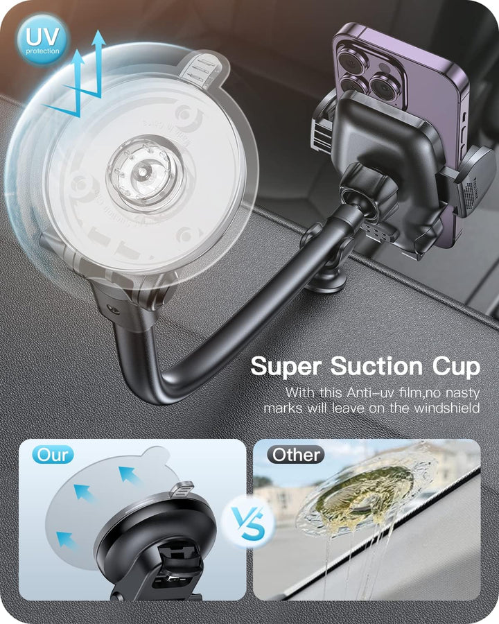 APPS2Car Handyhalterung Auto Saugnapf, Universal Kfz Handyhalterung,Smartphone Halterung Schwanenhal