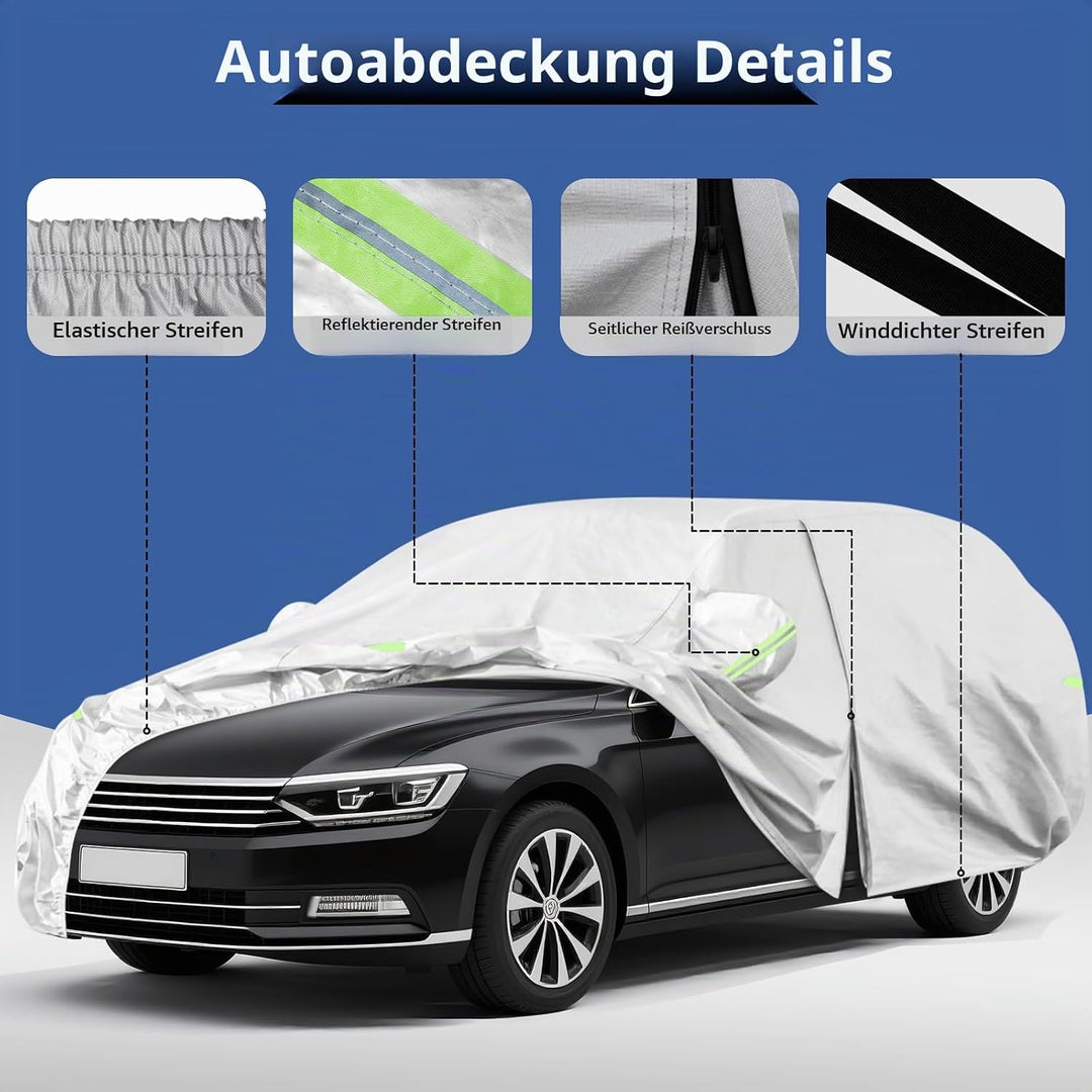 Auto Abdeckung Vollgarage Ersatz für VW Passat Variant, 6 Schichten Vollgarage Autoabdeckung für Reg