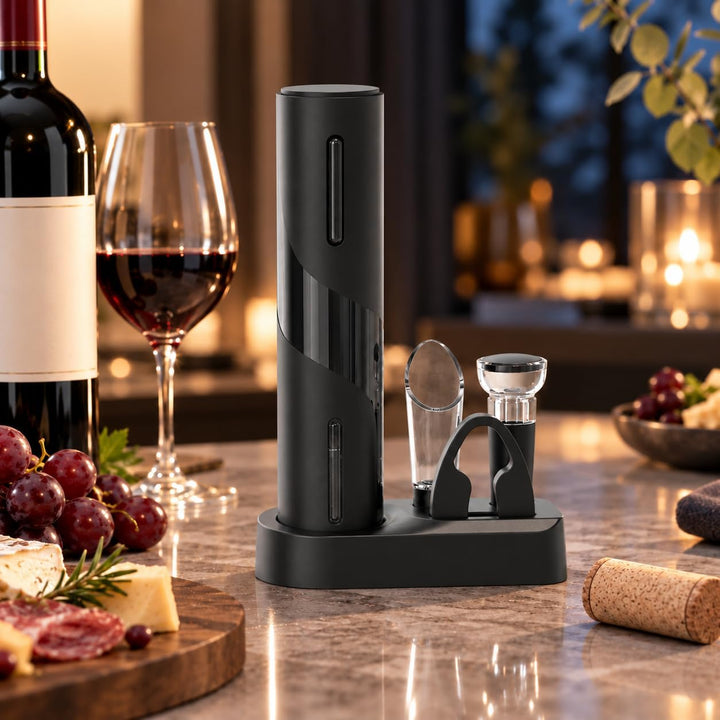 Korkenzieher Elektrisch, USB 5-in-1 Weinöffner-Set, Wiederaufladbar