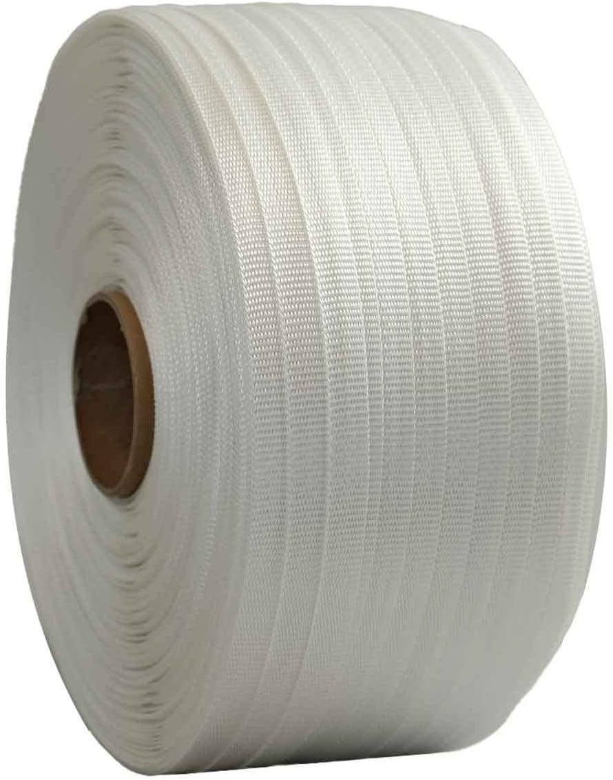 Geflochtenes Polyesterband 19 mm x 500 m - Qualität PRO TECPLAST FT - PET-Textil Umreifungsband für