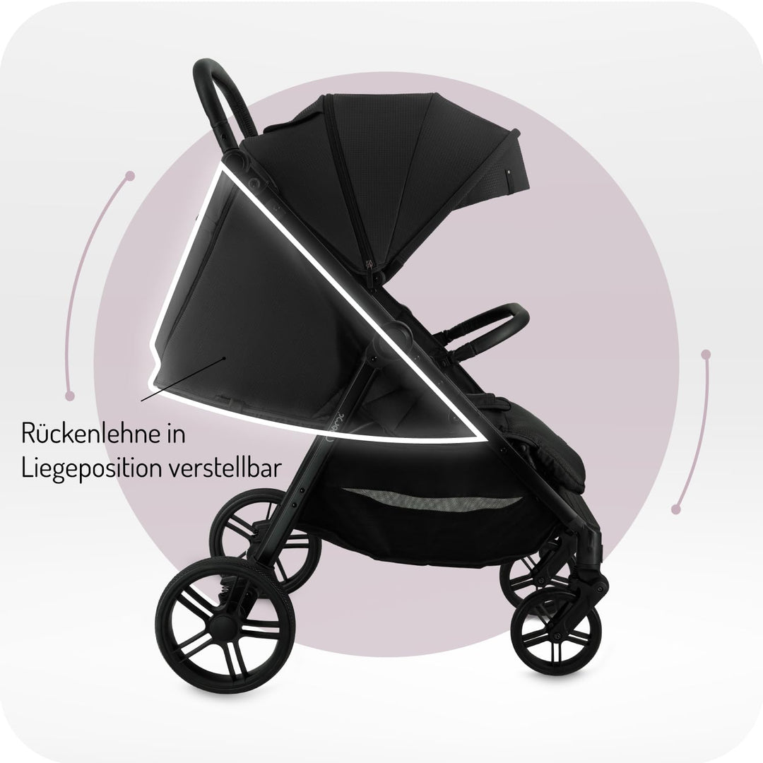 MoMi Kinderbuggy CLARA, Kinderwagen ab dem 6. Lebensmonat, bis 22 kg Körpergewicht, 5-Punkt-Sicherhe