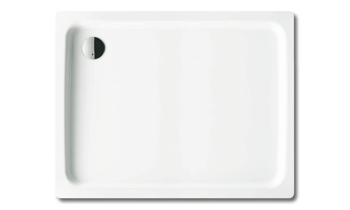 Kaldewei Duschwanne Duschplan inkl. Wannenträger Modell 392-2 100 x 100 x 6,5 cm, Ablaufloch Ø 9,0 c