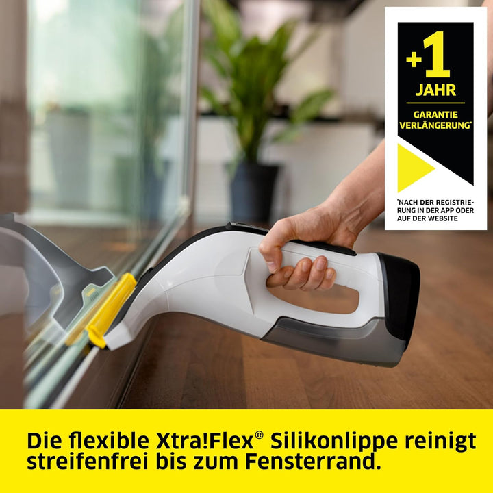 KÄRCHER Akku-Fenstersauger WV 8 Signature Line mit Xtra!Flex® Silikonlippe, Akkulaufzeit: 55 min, Sc