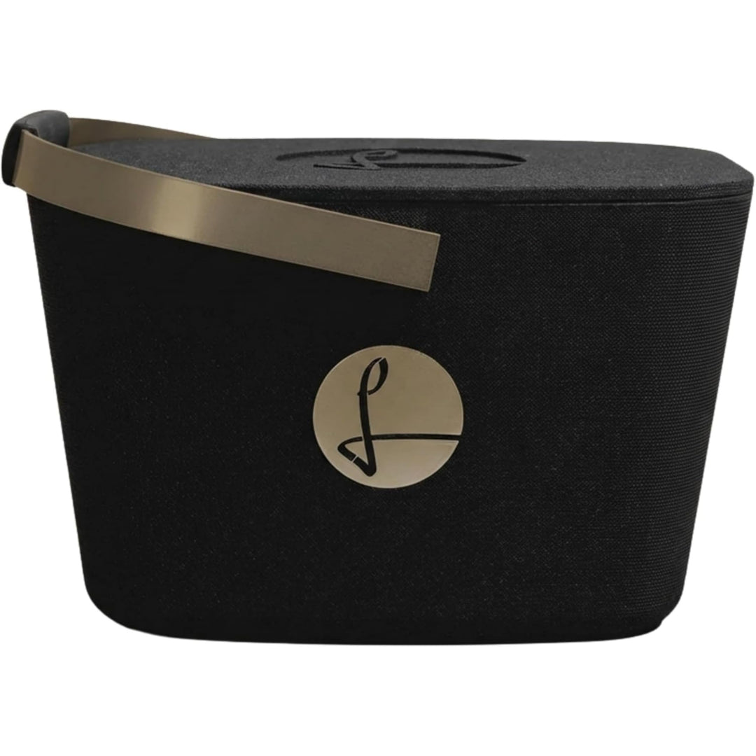LIEBLINGSKORB Edge Black Champagner inkl. Deckel - ultraleichter, kippsicherer & formstabiler Einkau