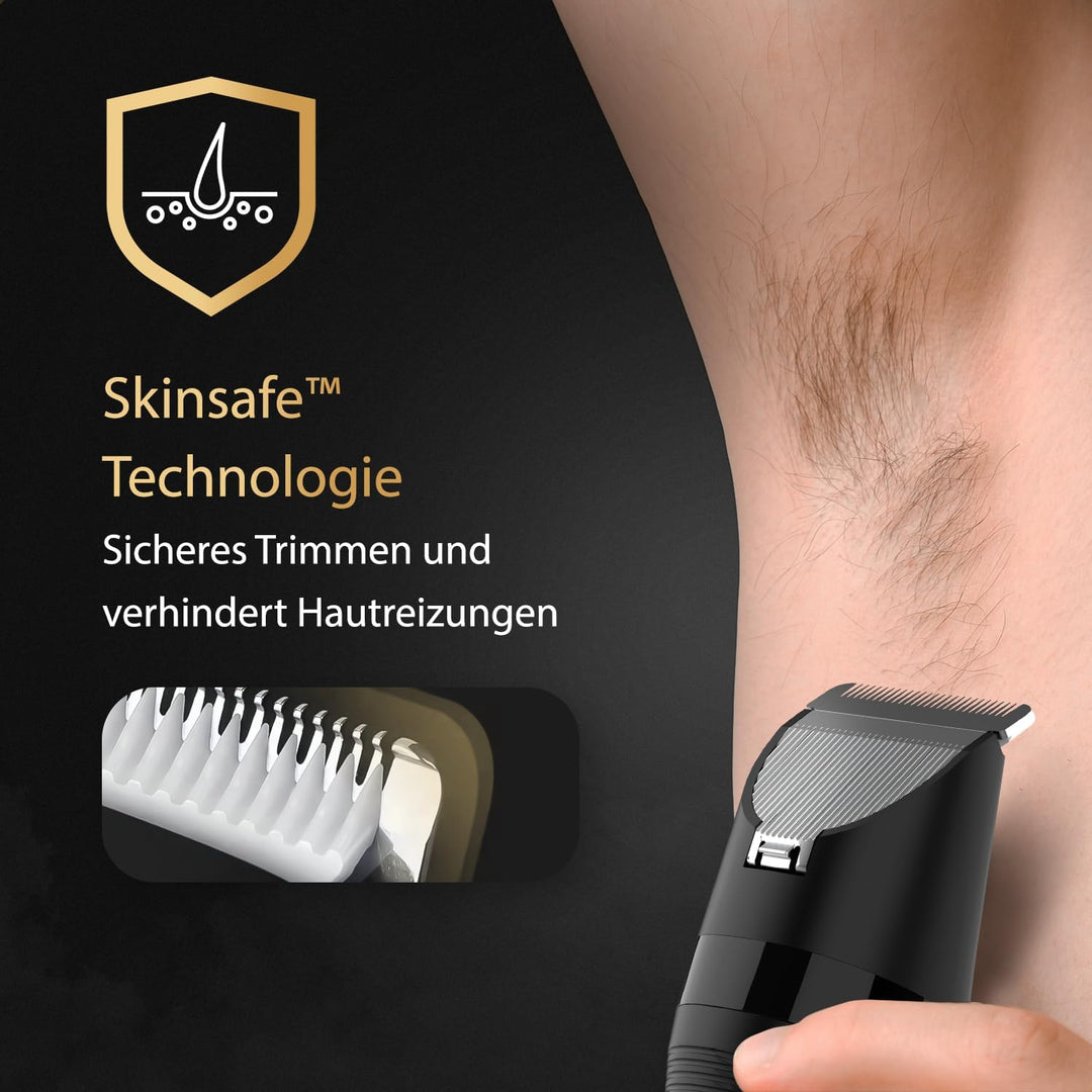 2-in-1 Körperrasierer Herren - Multi-Trimmer für Körper & Bart - Intimrasierer - Body Trimmer Männer