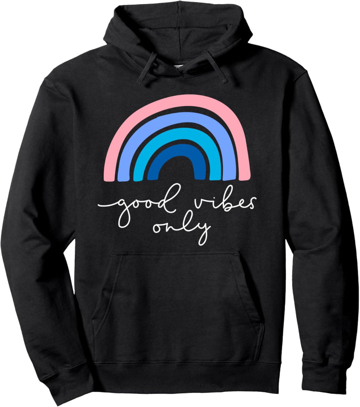Cool Positive Good Vibes Novelty Graphic Tees & Cool Designs Pullover Hoodie