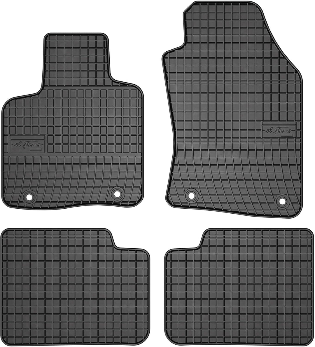 M MOTOS Gummimatten Auto Fussmatte passt für Lancia Ypsilion III ab 2012 Verbessern Sie Ihren Reisek