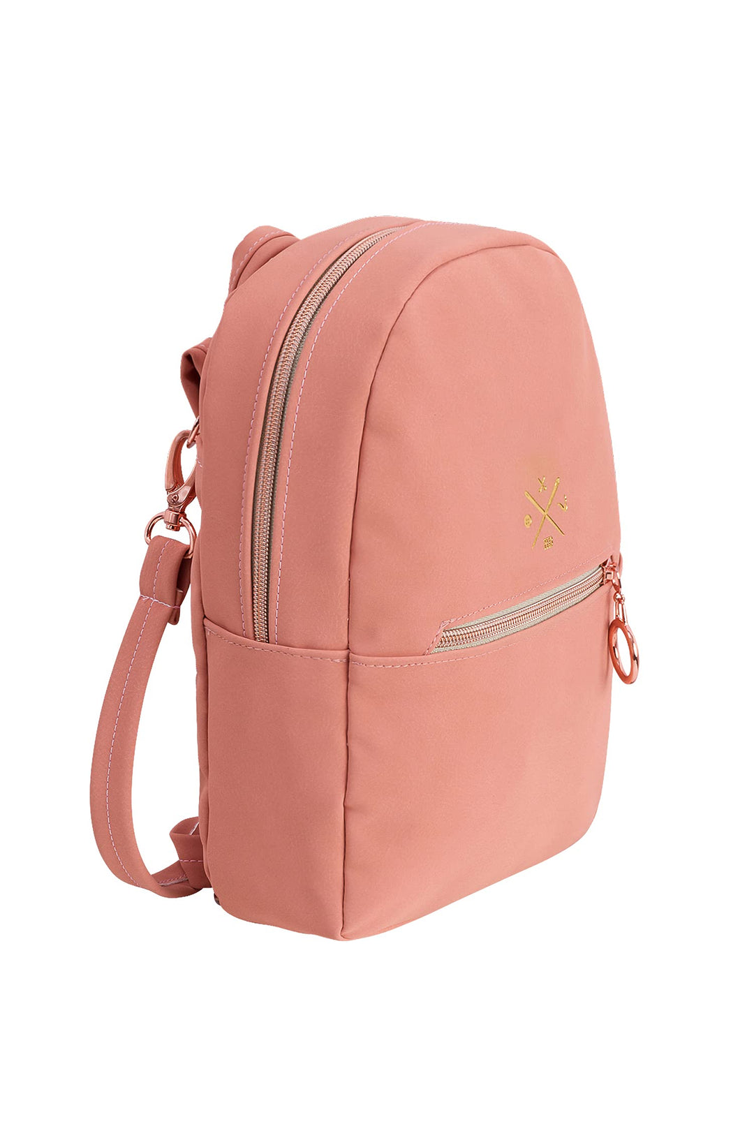 Manufaktur13 M13 Mini DayPack - Tagesrucksack, kleiner Rucksack, Vegan Kunstleder, Aussenfach mit Re