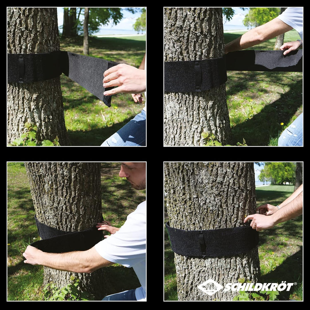 Schildkröt Baumschutz für Slackline, Jungle Line, Zipline, Komplettes Set für 2 Bäume, XXL-Version,