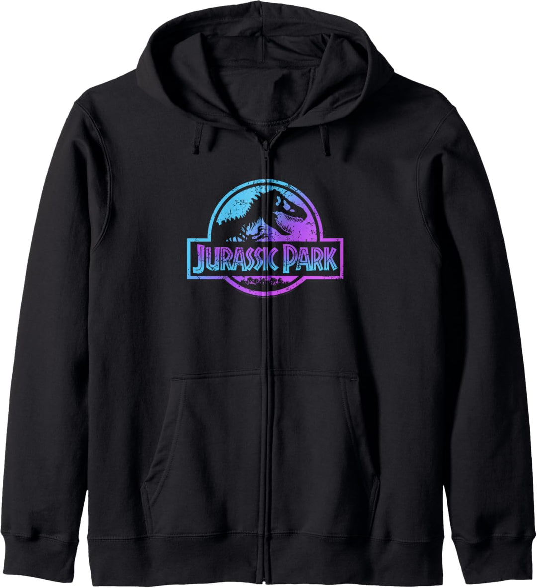 Jurassic Park Pink & Purple Gradient Logo Kapuzenjacke