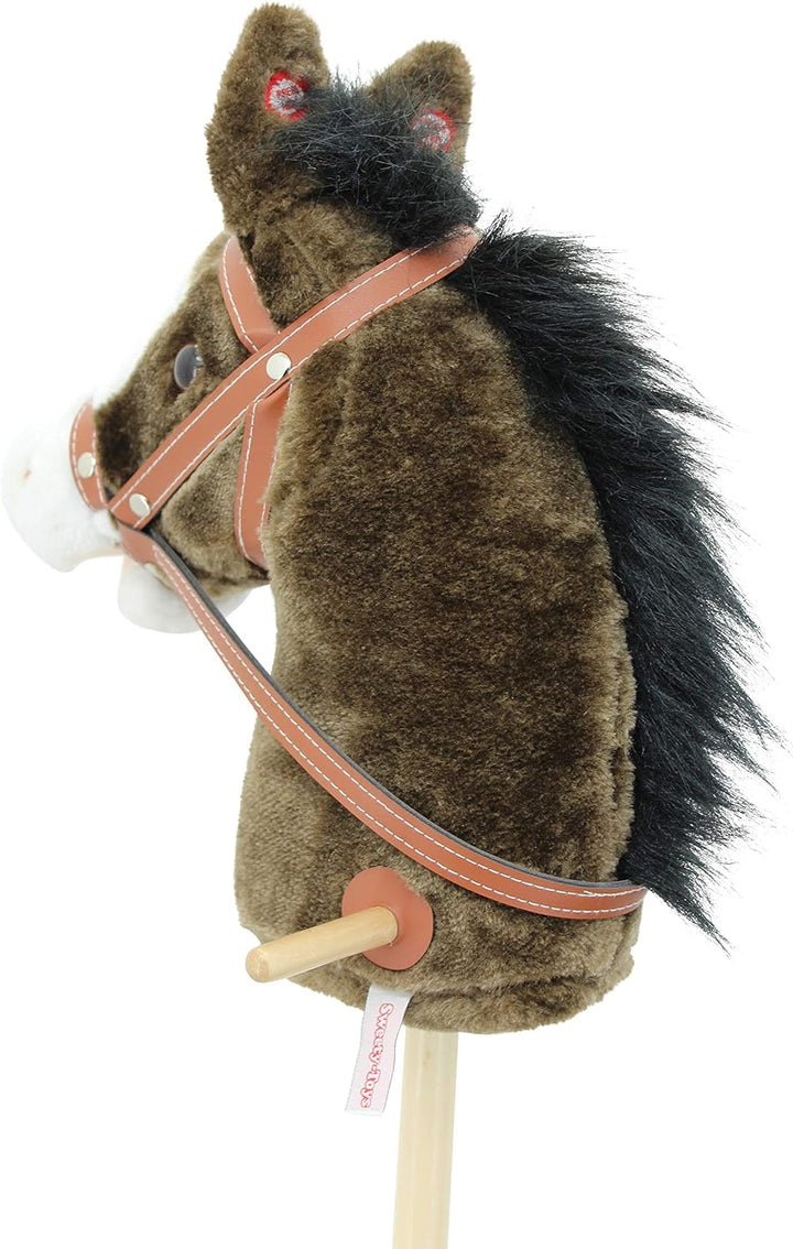 Sweety Toys 5055 Steckenpferd ” My Little Pony” Chocolate, super süss, mit Funktion Gewieher und Gal
