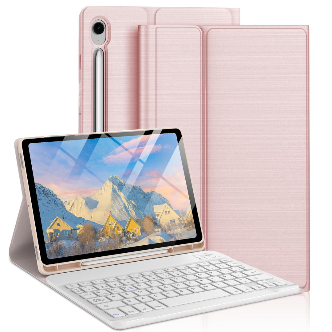 Samsung Galaxy Tab S9 FE Tastatur, 27,9 cm (10,9 Zoll), 2023, spanische Bluetooth-Tastatur für Samsu