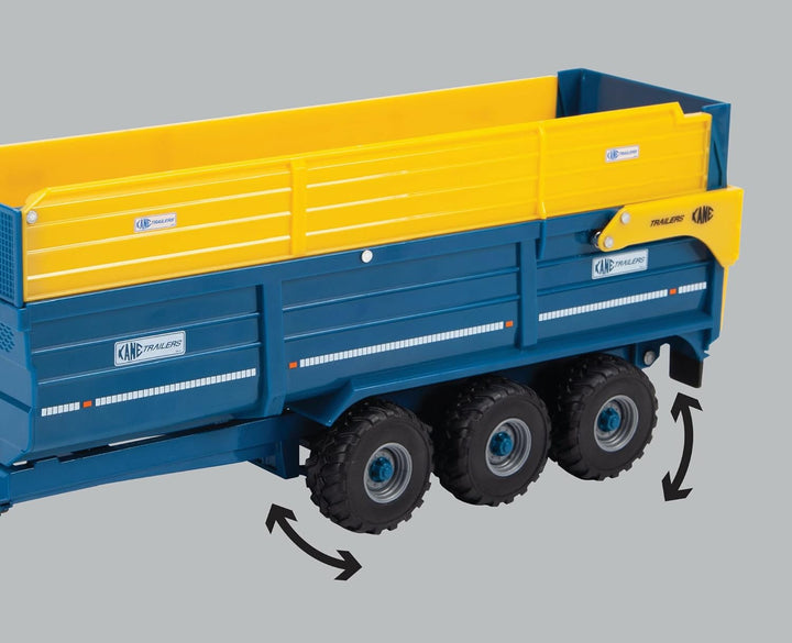 Britains Kane 43284 Halfpipe Silage Anhänger Dreiachsen