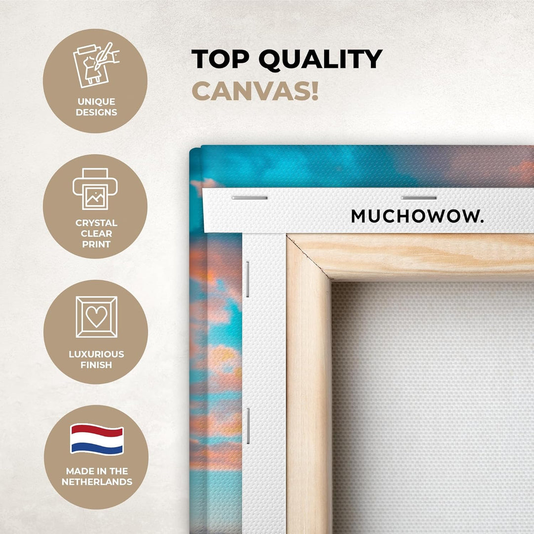 MuchoWow© Leinwandbild Gross 120x80 cm XXL Dekoration Wohnzimmer Bilder Aufhängen Wall Decoration Li