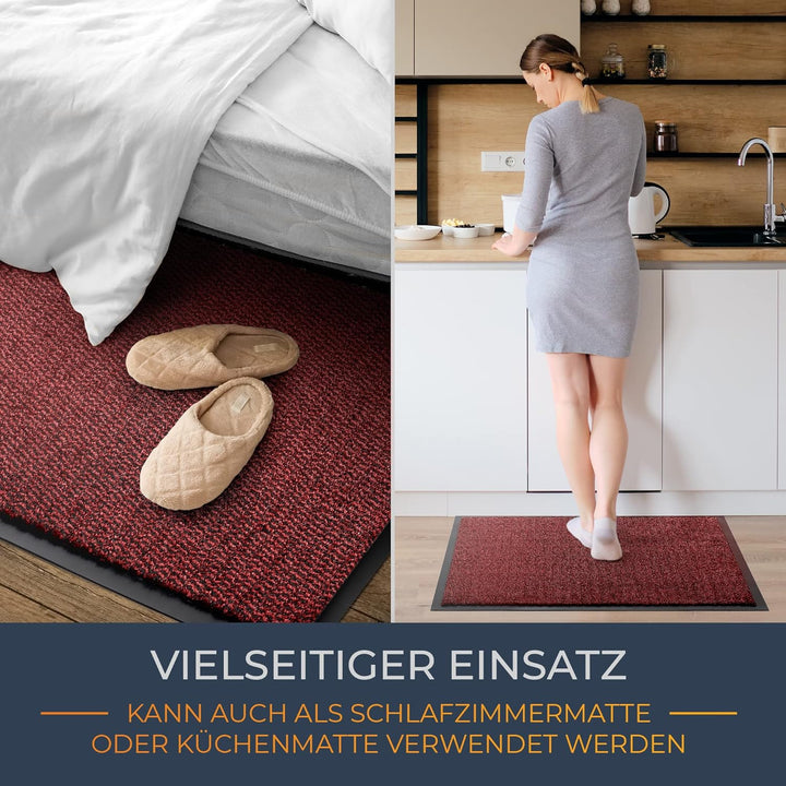TIMELEOS Fussmatte Schmutzfangmatte mit äusserst starker Schmutz und Feuchtigkeitsaufnahme Eingangst