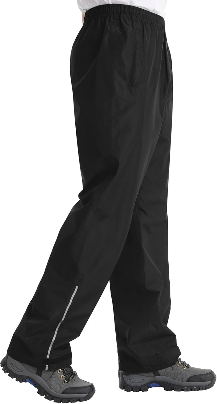 Coutyuyi Regenhose für Herren wasserdichte Winddichte Leichte Fahrrad Regenhose mit Reflektierende f
