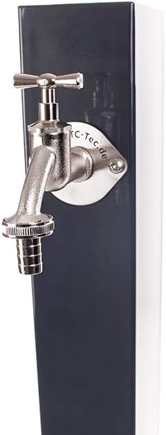 KTC Tec TRINKWASSER Wassersäule TSQG 650 Anthrazit, Wasserzapfsäule Wasserzapfstelle Gartenzapfstell