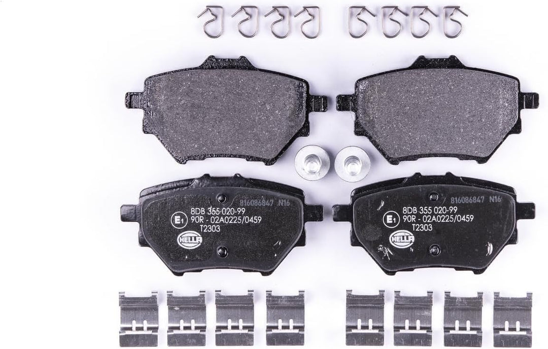 HELLA PAGID 8DB 355 020-991 Bremsbelagsatz - T2303 - Dicke/Stärke: 17.5mm - Bremssystem: Bosch - nic