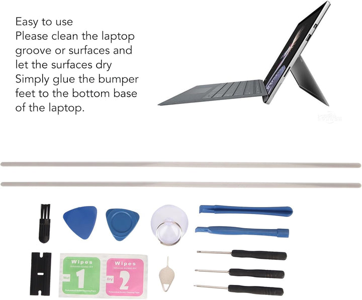 2 Stück Stossstangenfussstreifen für Book Laptop 1, 2 oder 3,15 Zoll Modell-Laptop, Ersatz der Lapto