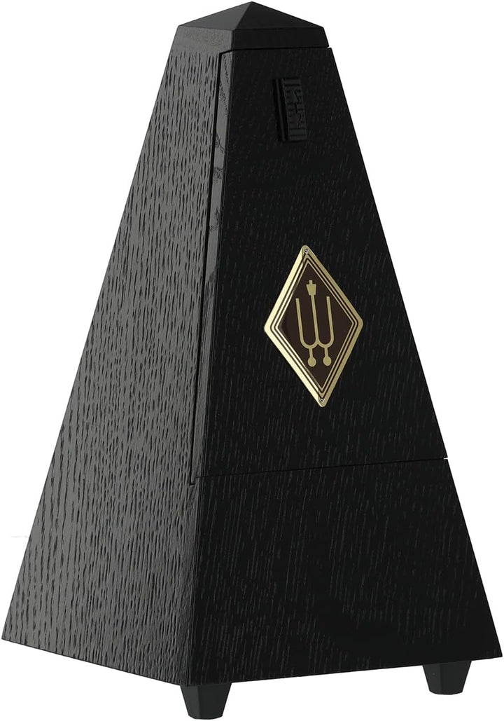 Wittner Metronom 809 Holzgehäuse ohne Glocke Taktell Pyramidenform Eiche schwarz matt, schwarz matt