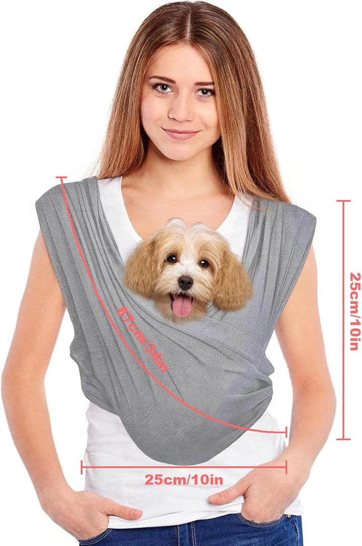 Amexo Freihändige Hundetasche, Tragetasche Hund Tragetuch für Hunde Frontpaket Hundetragetuch mit Ve