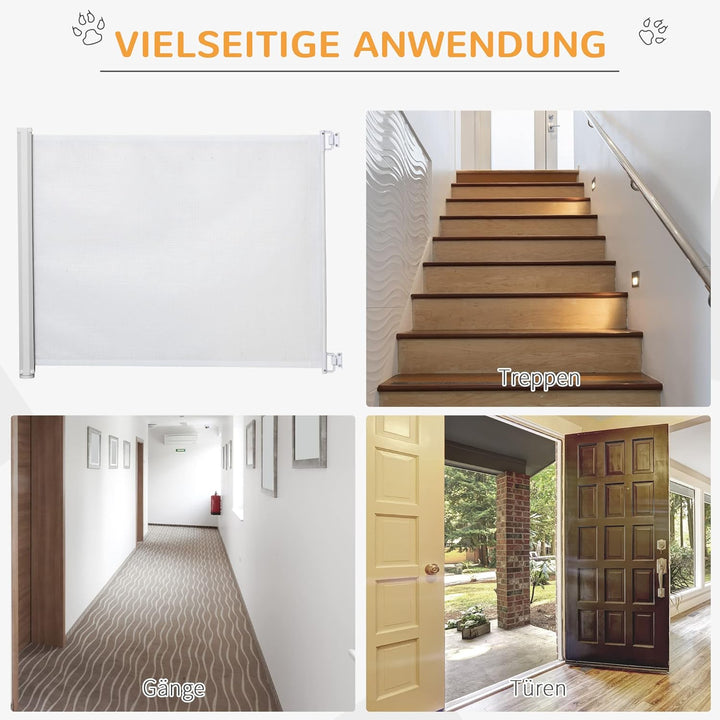 PawHut Hunde Türschutzgitter Treppenschutzgitter Treppenschutz Sicherheitstrennwand Trennwand Türsch