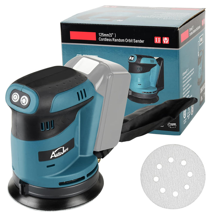 Exzenterschleifer Kompatibel mit Makita 18 V Akku 3 Leistungsstufe Schwingschleifer 125MM Exentersch