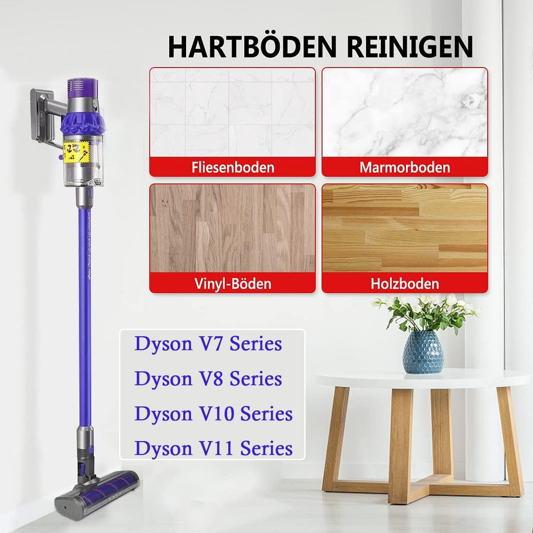 Softroller Bürste für Dyson V7 V8 V10 V11 Kabellosen Staubsauger, Elektrischer Bodendüse Weich-Reini